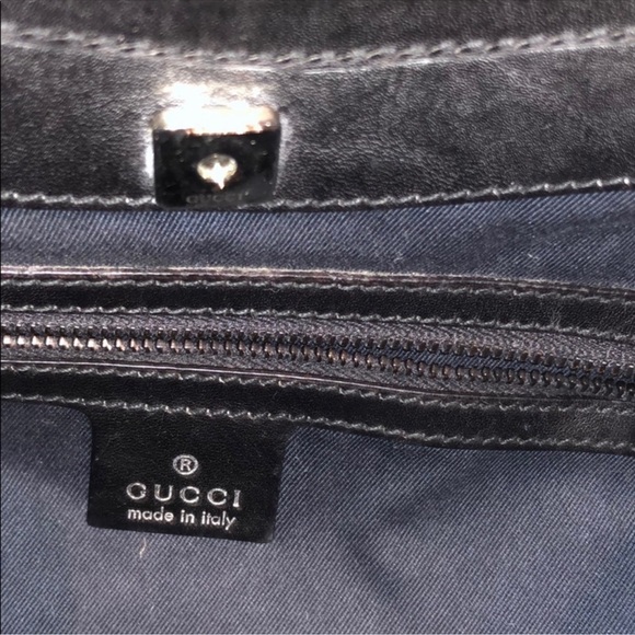 Authentic Gucci Black Patterned Hobo Bag - Picture 14 of 15